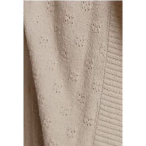 Kimchi Blue Womens Eyelet Detail Lightweight Soft Sz Small Open Cardigan Pockets - Picture 5 of 6